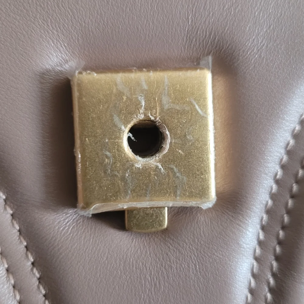 GUCCI Calfskin Matelasse Top Handle/Shoulder Bag 